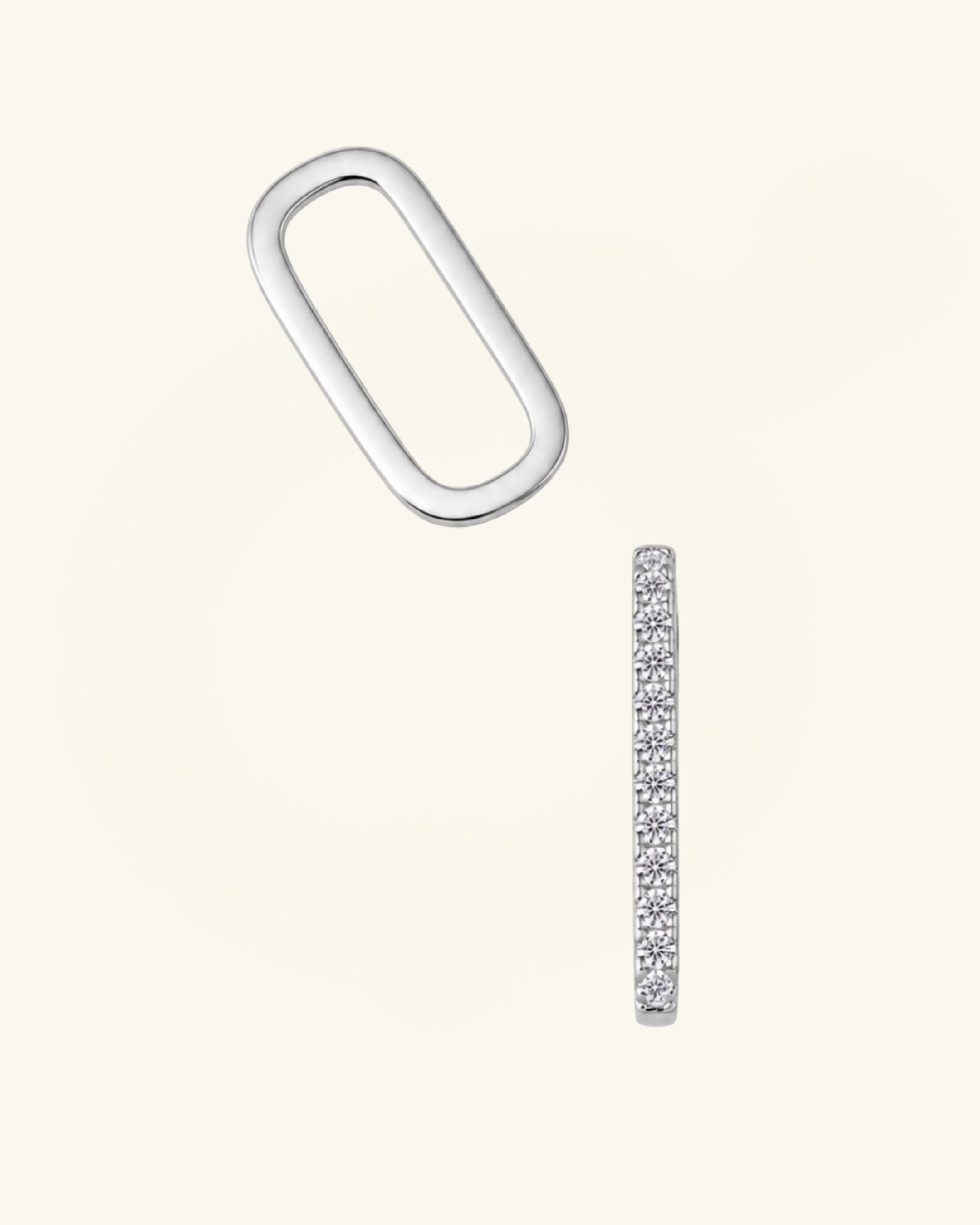 Multiway Pavé Link Moissanite Earrings