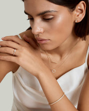 Pavé Moissanite Stackable Bangle