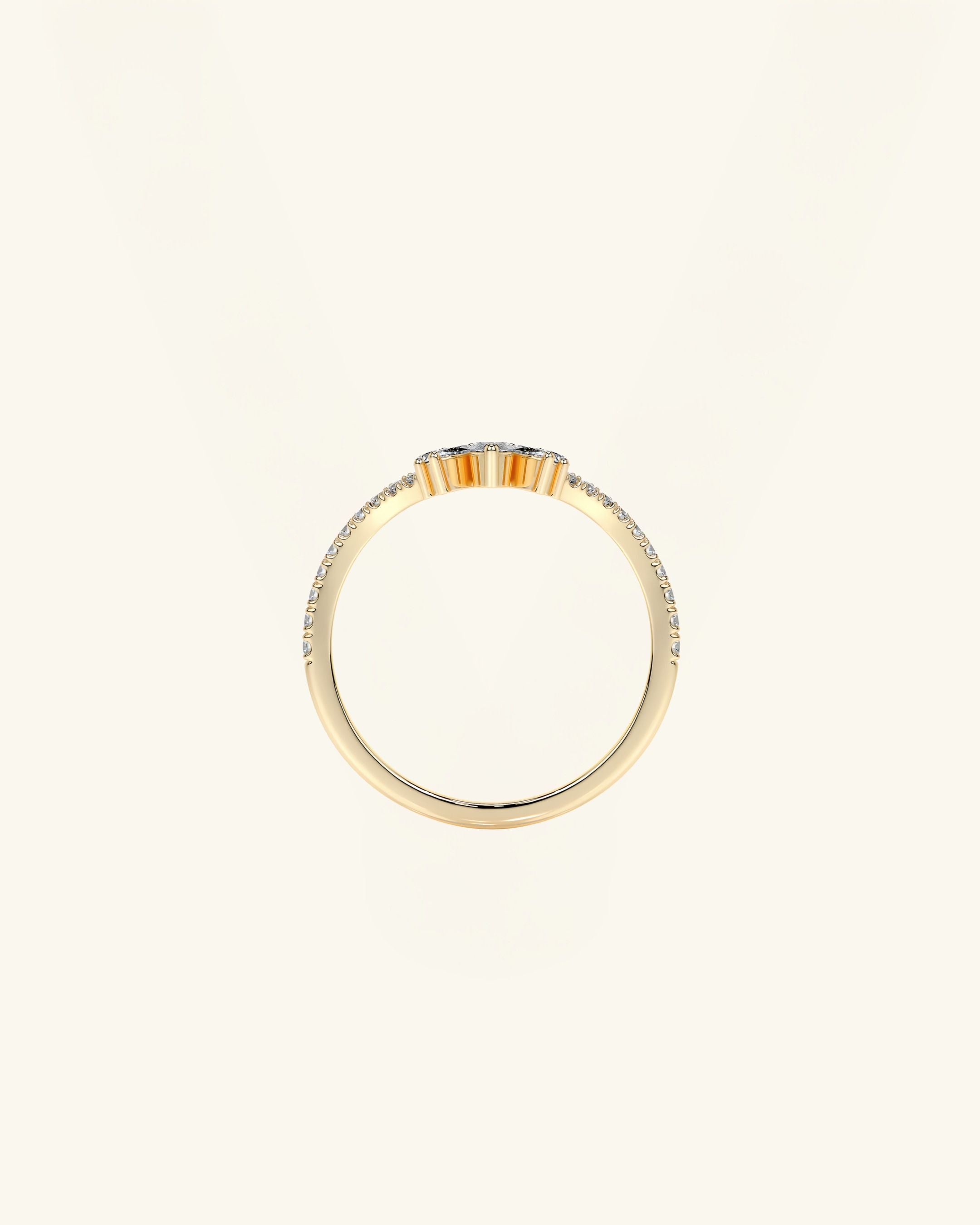 Marquise Trio Moissanite Ring