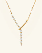 Moissanite Lariat Necklace