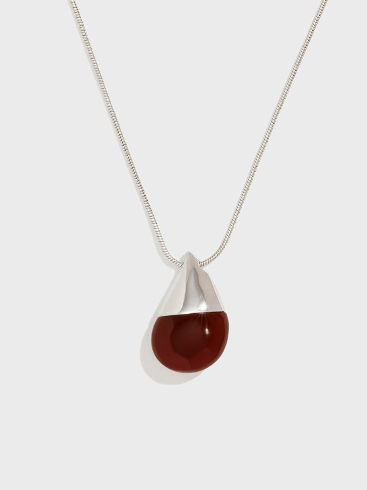 Two-Tone Agate Teardrop Necklace - Women's Necklaces - Someone & HerOwn