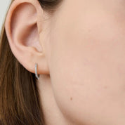 Pavé Moissanite Huggies