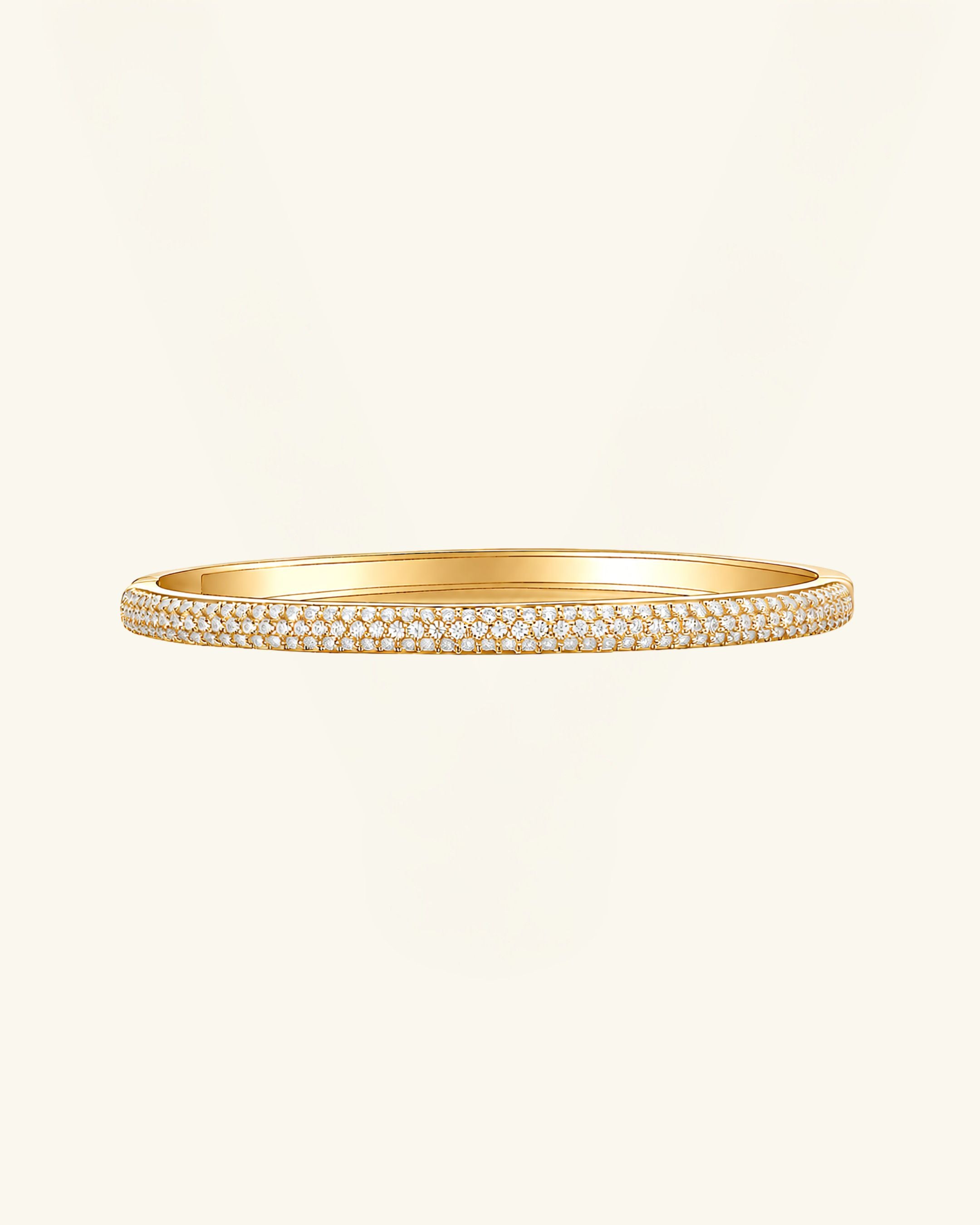 Pavé Moissanite Stackable Bangle
