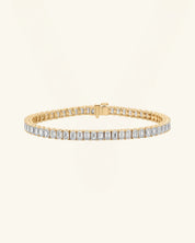 Emerald Cut Moissanite Tennis Bracelet