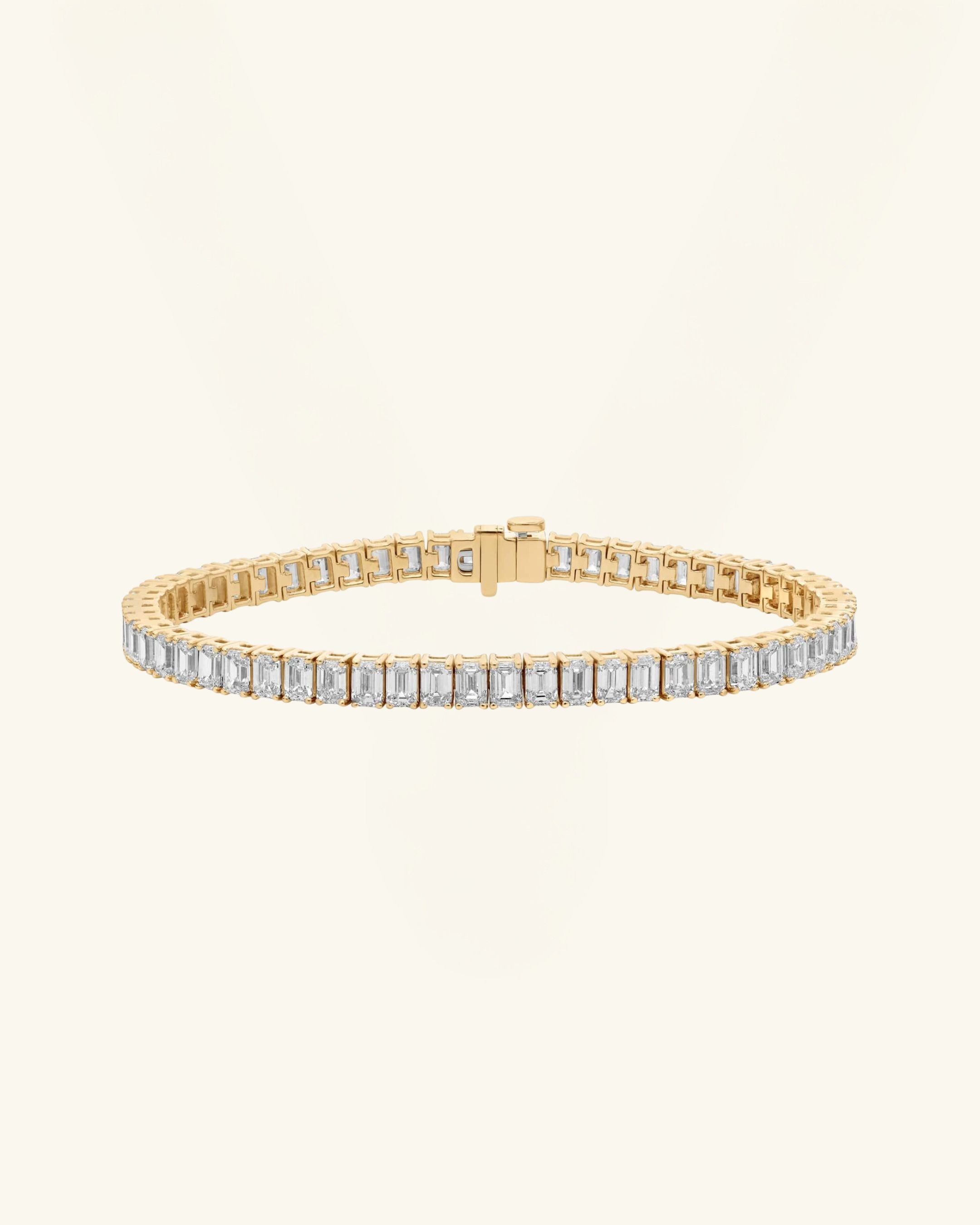 Emerald Cut Moissanite Tennis Bracelet