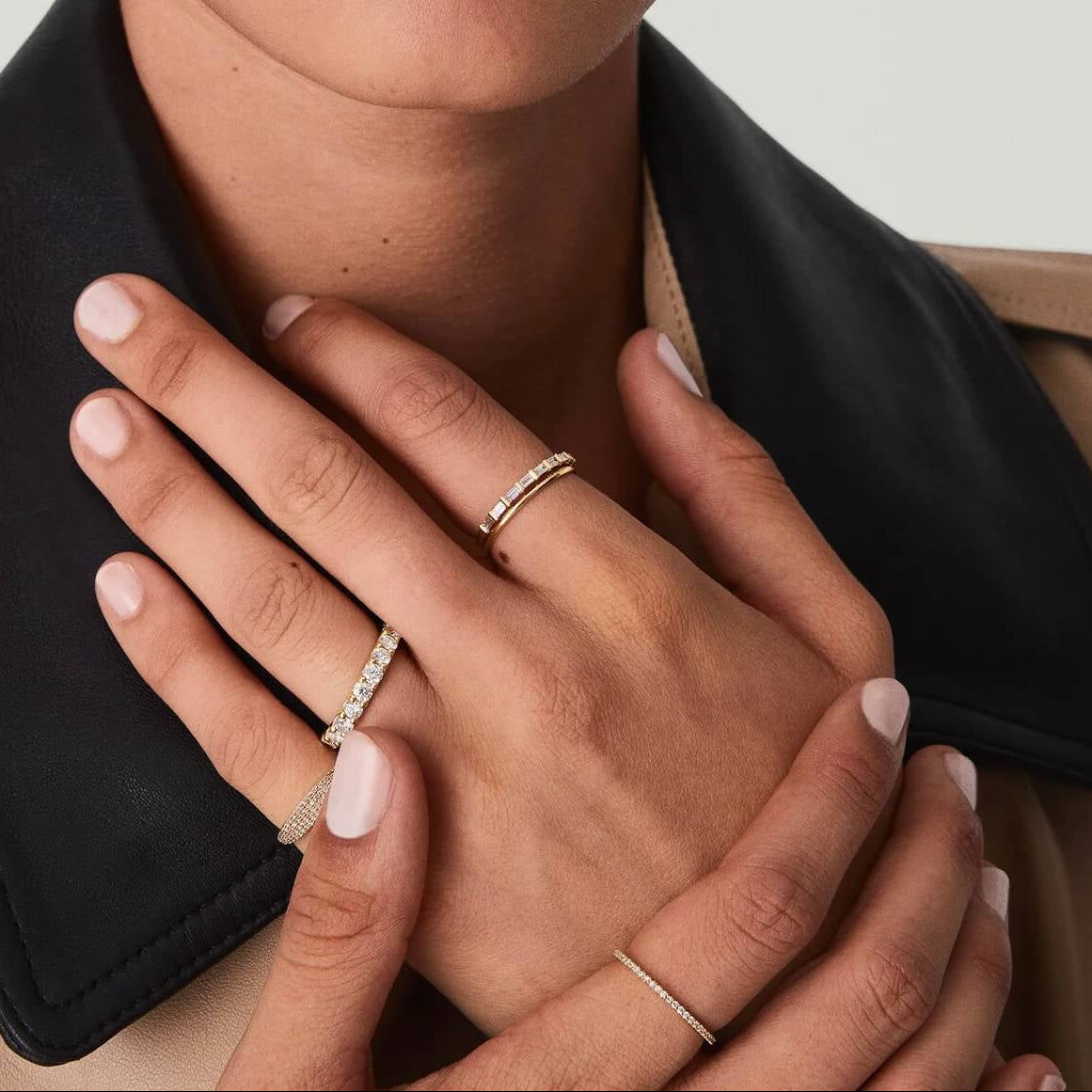 1.5mm Moissanite Slim Eternity Ring - Women's Rings - Someone & HerOwn