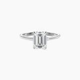 2 ct Emerald-Cut Moissanite Solitaire Ring