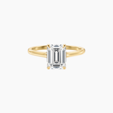 2 ct Emerald-Cut Moissanite Solitaire Ring