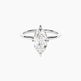 2 ct Marquise-Cut Moissanite Solitaire Ring