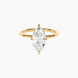 2 ct Marquise-Cut Moissanite Solitaire Ring