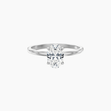 2 ct Oval-Cut Moissanite Solitaire Ring