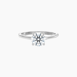 2 ct Round-Cut Moissanite Solitaire Ring