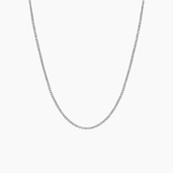 2 mm Moissanite Tennis Necklace