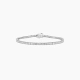 2 mm Princess-Cut Moissanite Tennis Bracelet