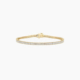 2 mm Princess-Cut Moissanite Tennis Bracelet