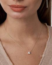 Cushion Cut Moissanite Necklace