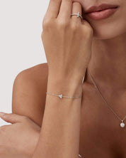 Moissanite Lotus Bracelet
