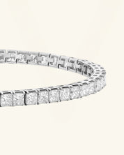 Princess Cut Moissanite Tennis Bracelet 3mm