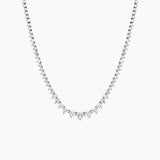 2–4 mm Graduated Moissanite Tennis Necklace
