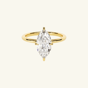 2ct Moissanite Marquise Cut Solitaire Ring