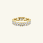 Double Row Moissanite Eternity Ring - Women's Rings - Someone & HerOwn