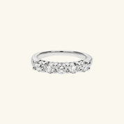 5mm Moissanite Half Eternity Ring