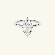 2ct Moissanite Marquise Cut Solitaire Ring