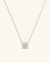 Round Cut Moissanite Necklace