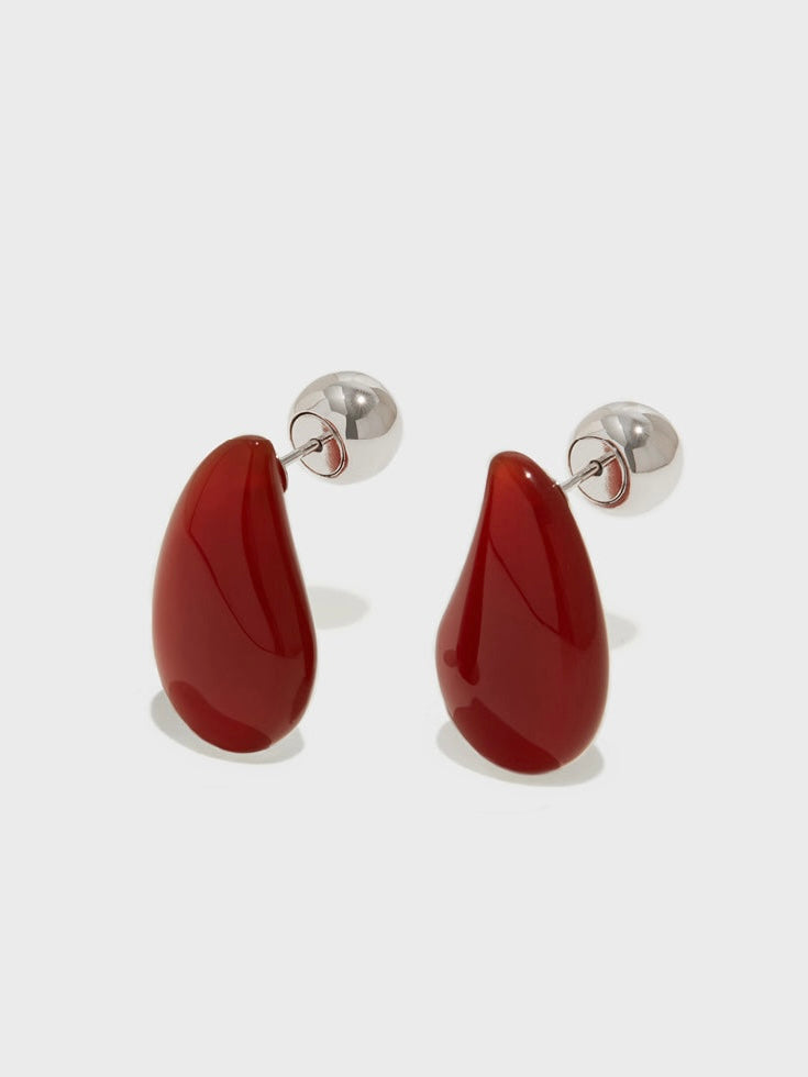 Agate Teardrop Earrings - Women's Earrings - Someone & HerOwn