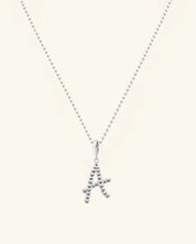 Abstract Letter Moissanite Necklace
