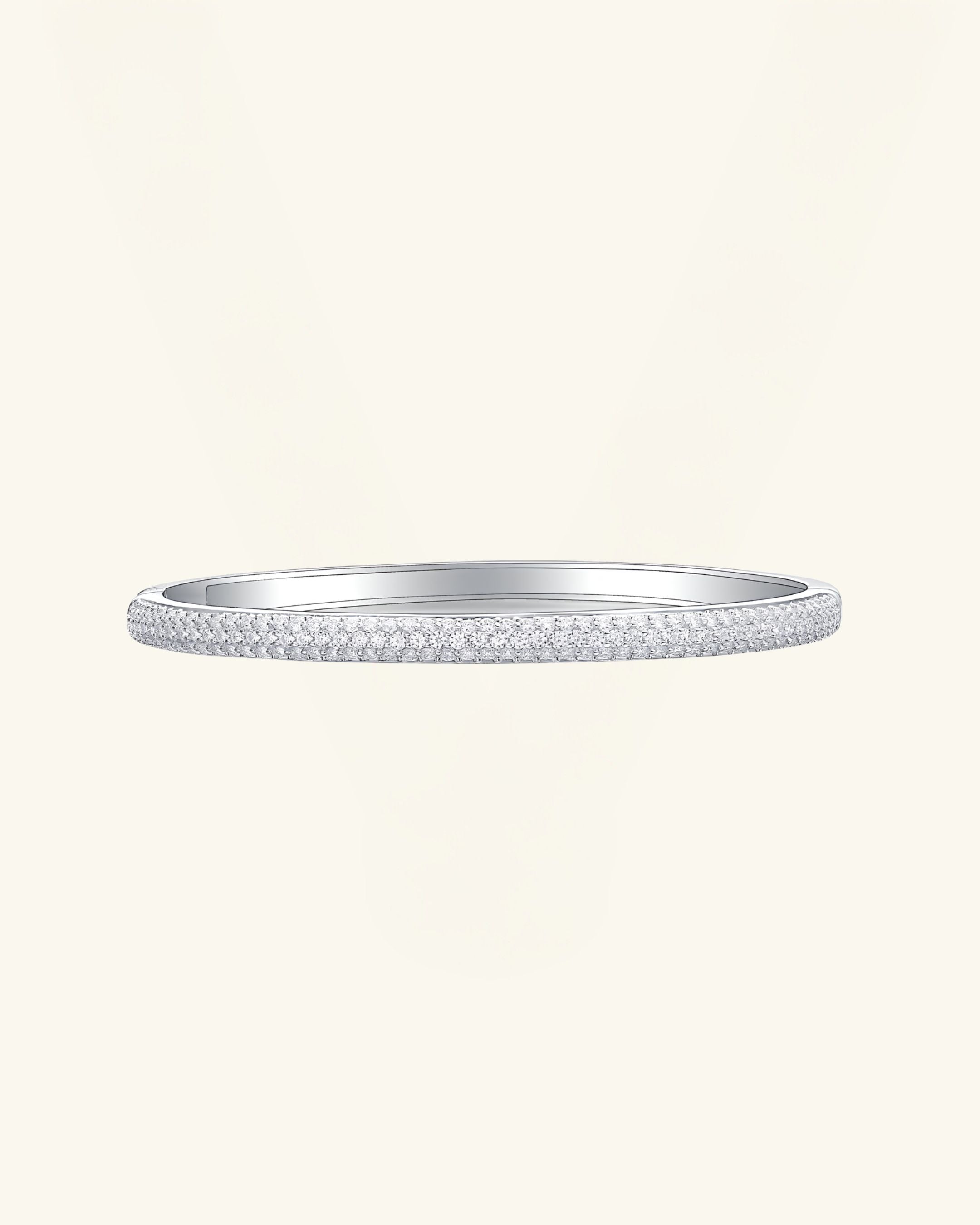 Pavé Moissanite Stackable Bangle