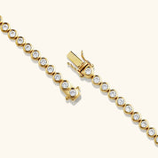 Bezel Moissanite Tennis Bracelet