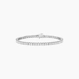 3 mm Princess-Cut Moissanite Tennis Bracelet