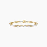 3 mm Princess-Cut Moissanite Tennis Bracelet