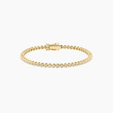 3 mm Wide Moissanite Bezel Tennis Bracelet