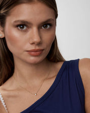 Bezel Set Moissanite Necklace