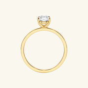 2ct Moissanite Pear Cut Solitaire Ring