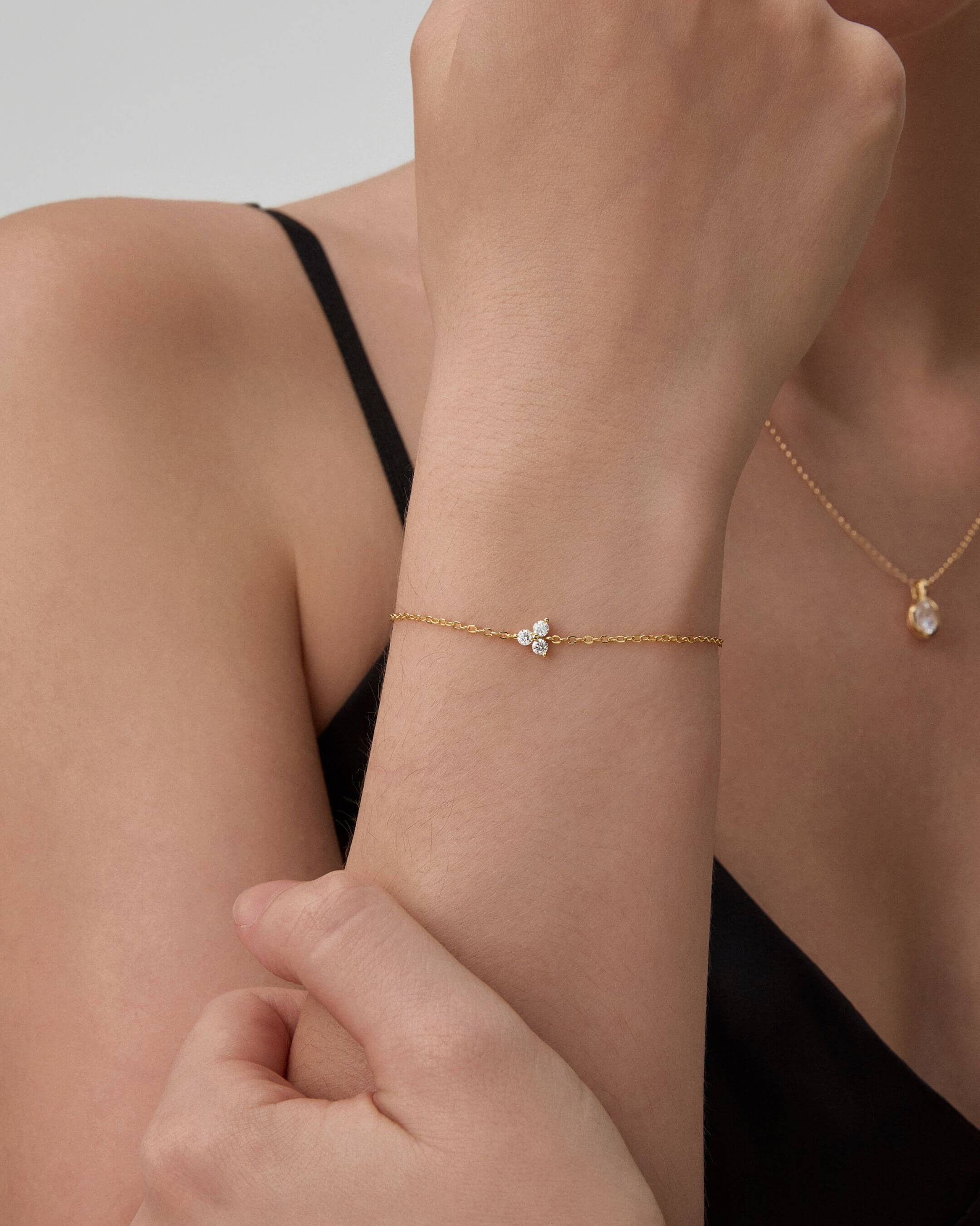 Moissanite Lotus Bracelet