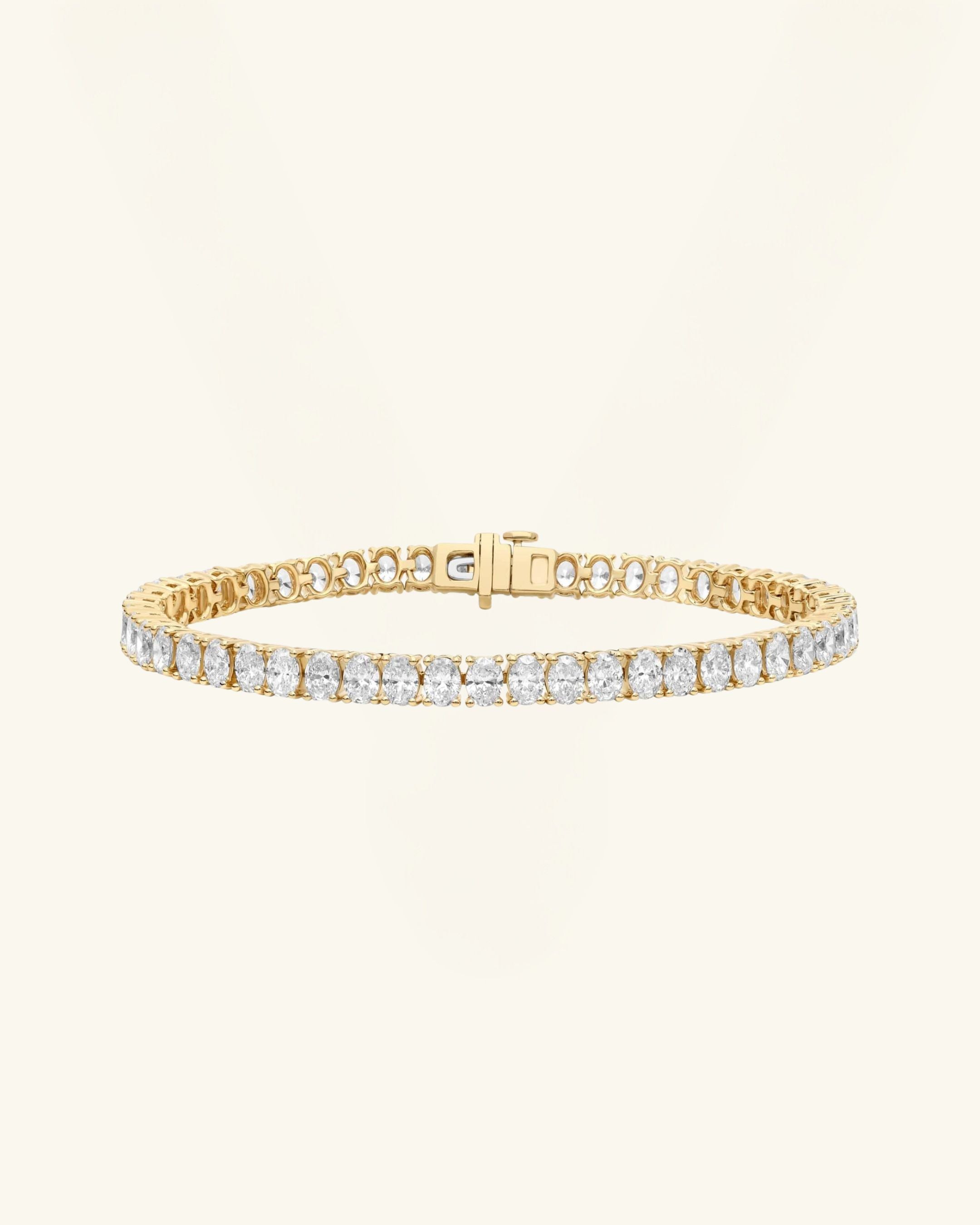 Oval Cut Moissanite Tennis Bracelet