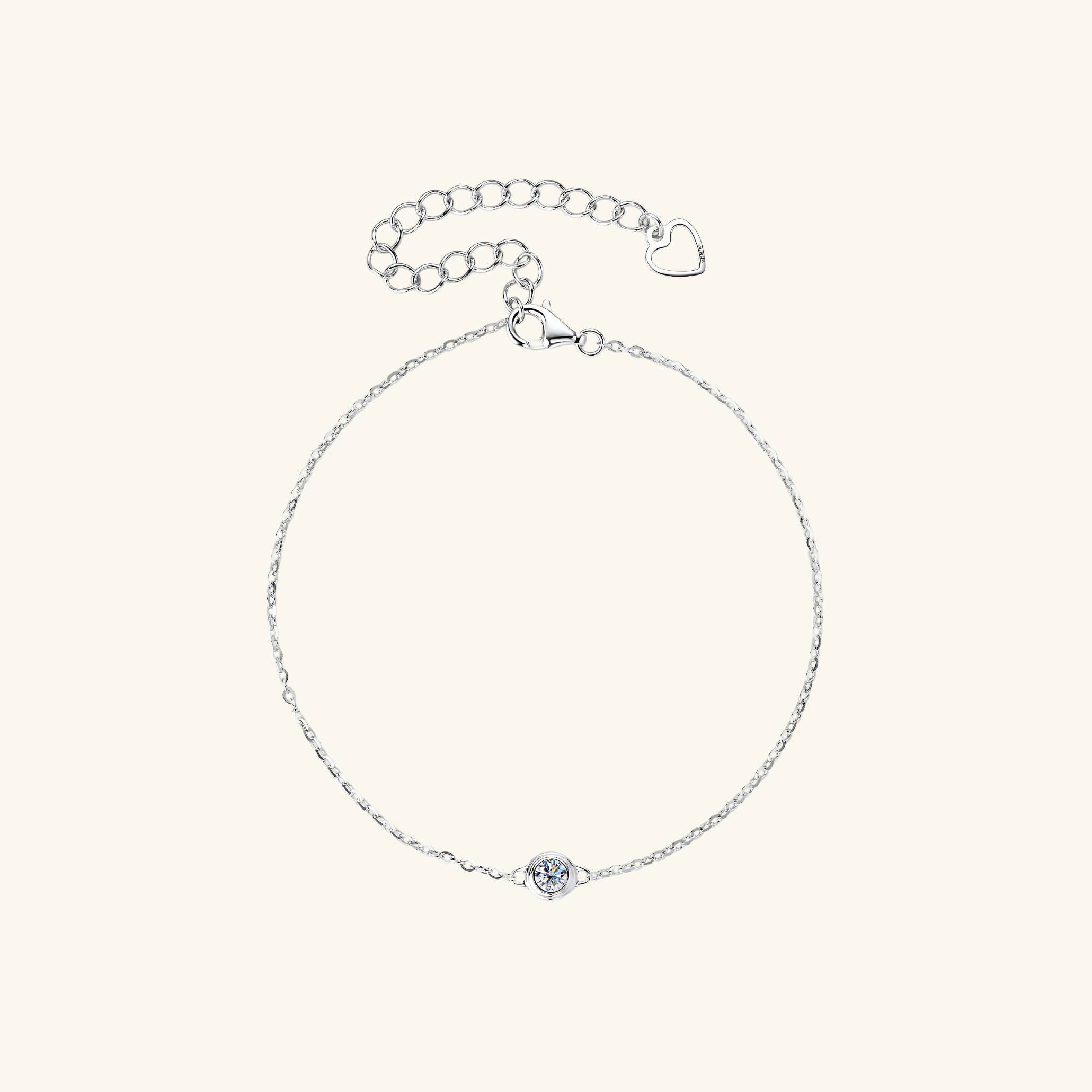 Solo Moissanite Bracelet