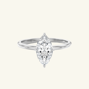 2ct Moissanite Marquise Cut Solitaire Ring