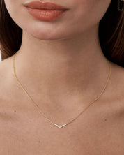 Pavé Moissanite Wishbone Necklace