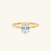 2.25ct Moissanite Oval Solitaire Ring