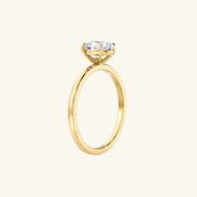 2.25ct Moissanite Oval Solitaire Ring