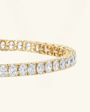 Oval Cut Moissanite Tennis Bracelet