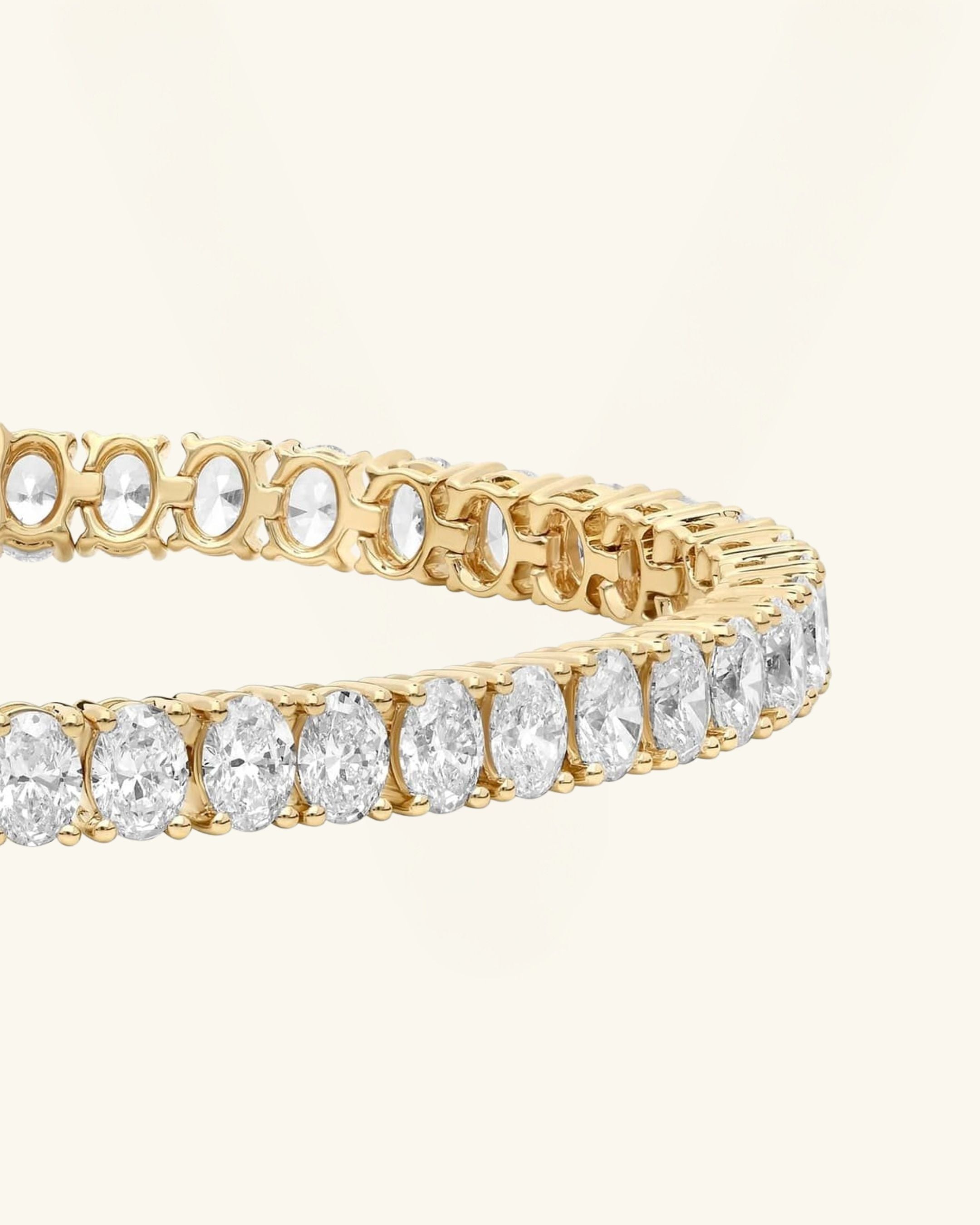 Oval Cut Moissanite Tennis Bracelet