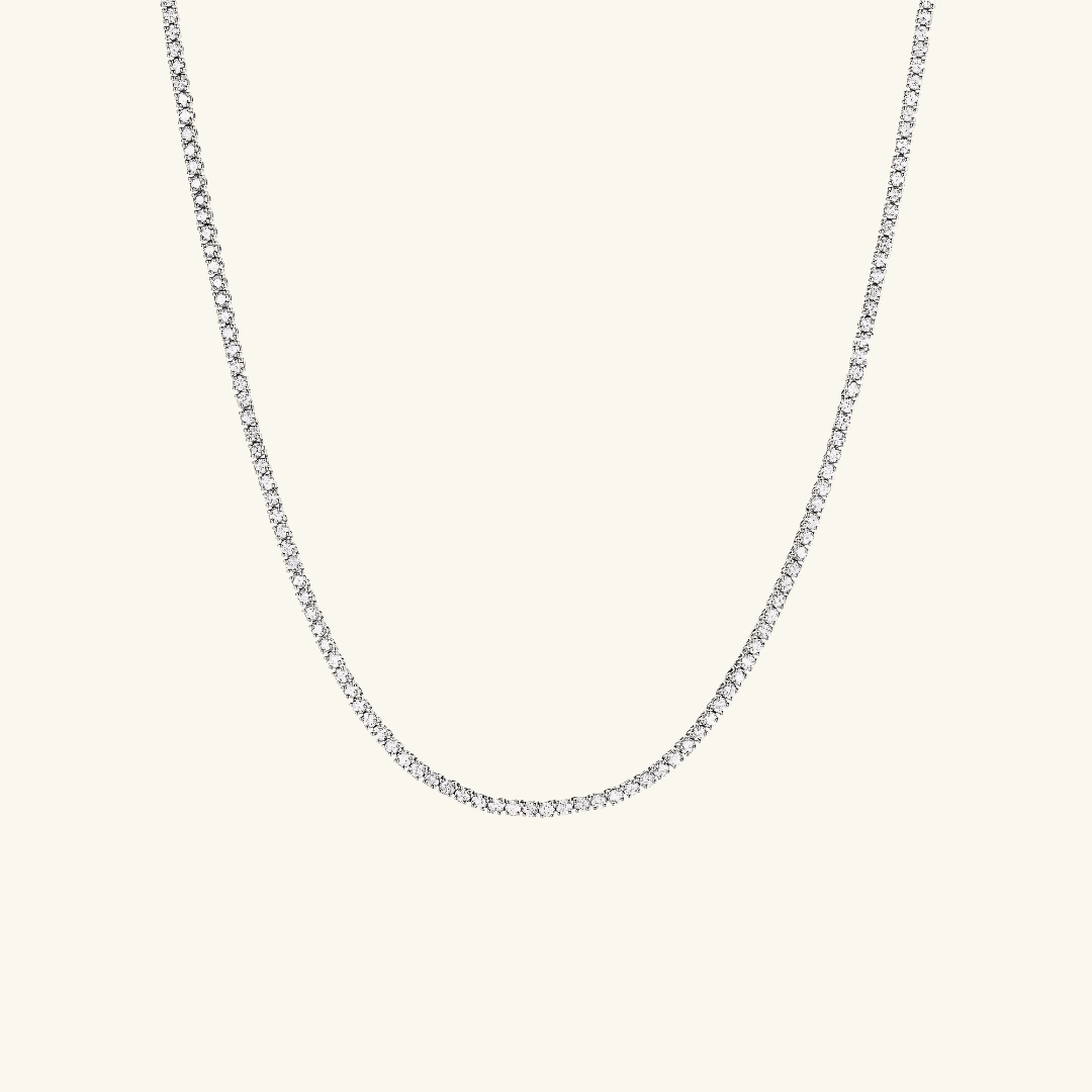 Moissanite Tennis Necklace 2mm