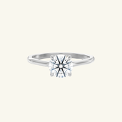 2ct Moissanite Round Cut Solitaire Ring
