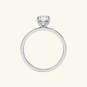 2ct Moissanite Pear Cut Solitaire Ring