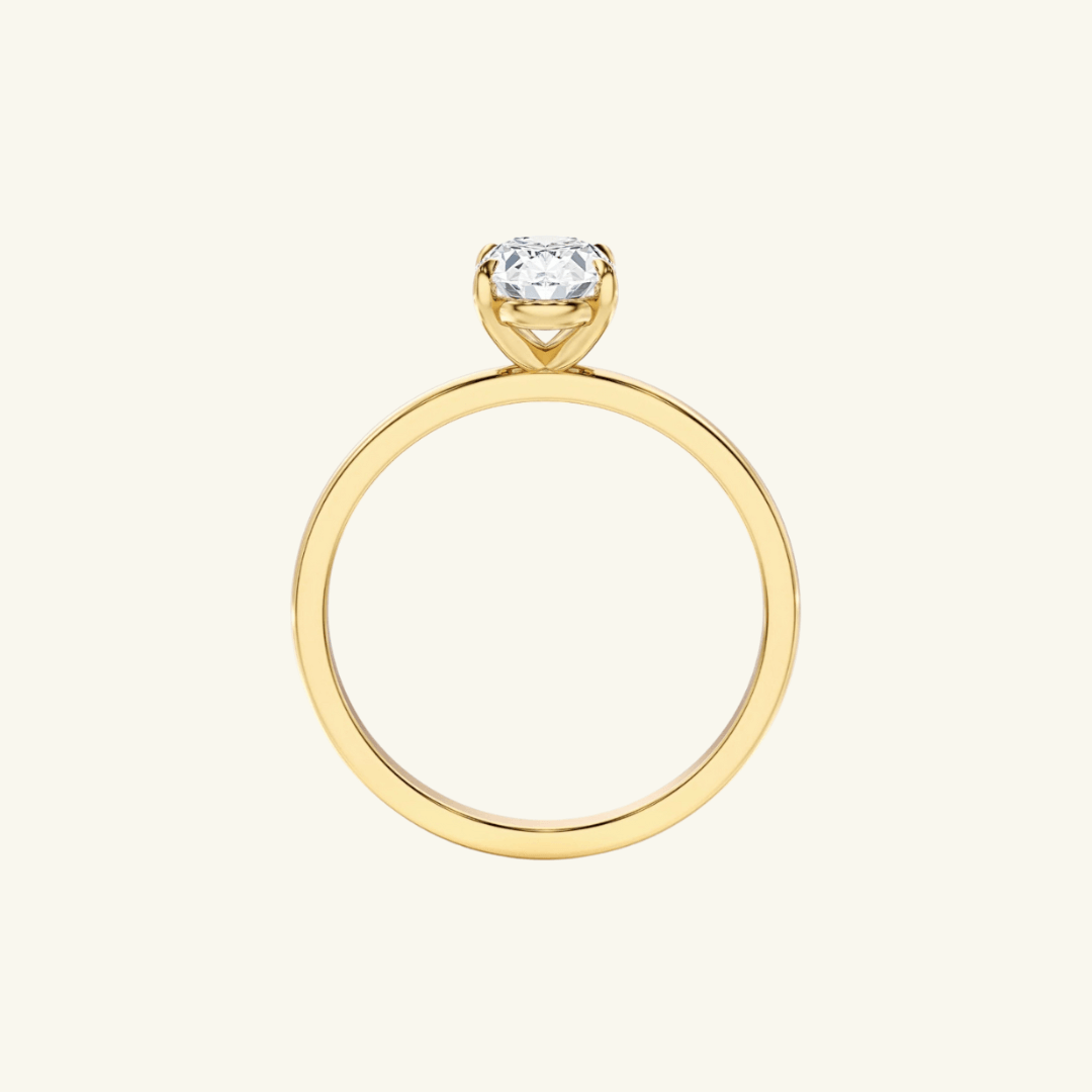 2.25ct Moissanite Oval Solitaire Ring